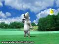 Polar Bear Plays Golf