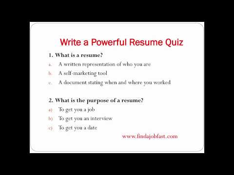 how to fill in a resume