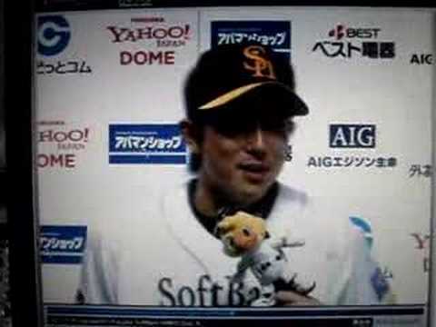 5月17日　川﨑選手＆杉内投手ﾋｰﾛｰｲﾝﾀﾋﾞｭｰ