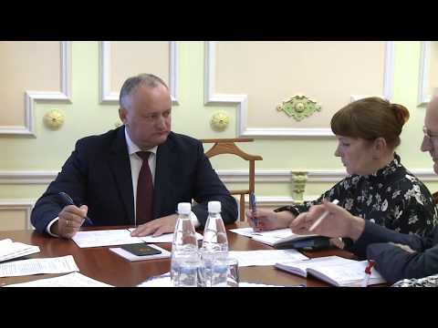 Президент Игорь Додон провел сегодня заключительное заседание по вопросу организации Молдо-российского экономического форума