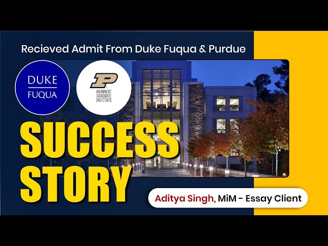 Aditya Singh | Purdue | Duke MSBA |