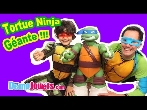 (JOUET) TORTUE NINJA GEANTE ! Mega aire de jeu Léonardo - Démo Jouets