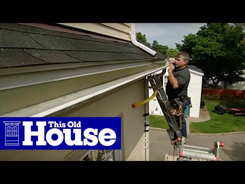 how to fasten gutters and downspouts