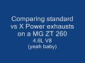 MG ZT 260 X-Power Exhausts