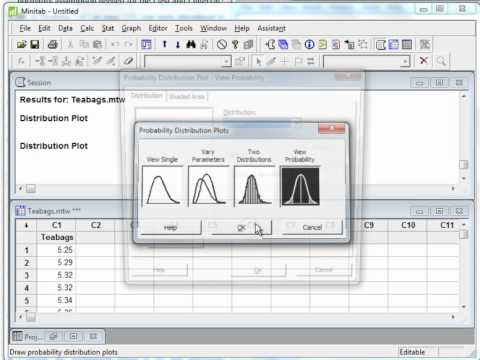 how to do a t test in minitab