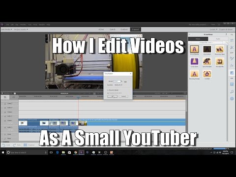 How I Edit Videos (Adobe Premiere Elements 15)