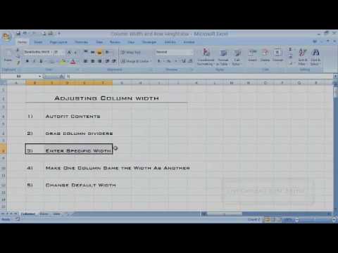 how to adjust all cells in excel