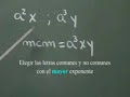 Minimo Común Multiplo - de monomios ejemplo 01 Minimo Común Multiplo - de monomios ejemplo 01