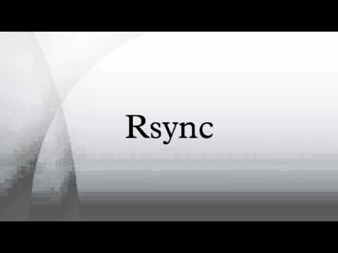 how to use rsync to sync two folders