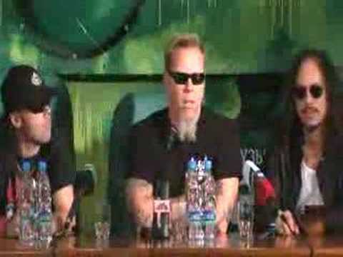 METALLICA Press-conference in Moscow ...
