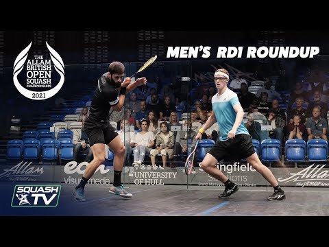 Squash: Allam British Open 2021 - Men's Rd1 Roundup