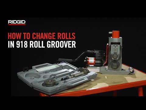 RIDGID How to Change Rolls in a 918 Roll Groover