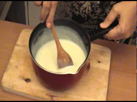 how to dissolve flour in milk