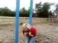 Lyndsay on the monkey bars