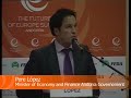 PERE LÓPEZ, FINANCES MINISTER OF THE GOVERNMENT OF CATALONIA
