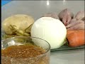 Lentejas al natural con codorniz y orio de ajos fritos