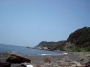 tomiura secret beach random bord listeing to linkin park