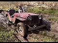 The �49 Willys CJ2-A Romping through the mud bog