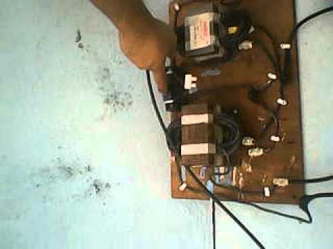 maquina de soldar casera - TRANSFORMADOR DE MICRO ONDAS MODIFICADO PARA SOLDA.