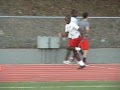 Wolfpack sprint work after core workout