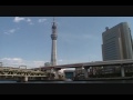 [Tokyo]Tokyo Sky Tree seen from a bank of the Sumida River. thumbnail No.3