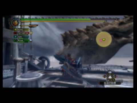 Wii 怪物猎人3 wifi 峰山龙Part 1