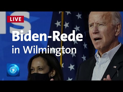 USA: Joe Biden liegt vorn - Ansprache aus Wilmington