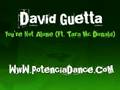 clip video David Guetta You're Not Alone