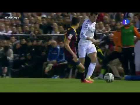 fc - Más vídeos en : http://www.rtve.es/copa El galés Gareth Bale firmó una espectacular jugada individual, plena de potencia, para adelantar de nuevo al Real Mad...
