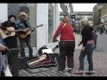 Busker sings a special song about Bolton Busker sings a special song about Bolton