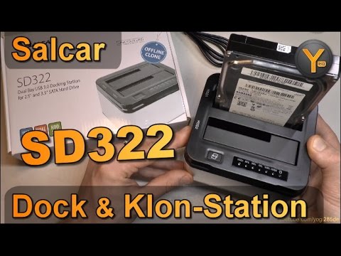 Salcar SD322 / USB3.0 S-ATA Festplatten Dock & Klon-Station für 3,5