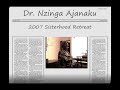 Dr. Nzinga Ajanaku standing on the shoulders of Dr. NKosi