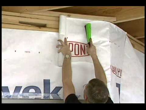 how to fasten house wrap