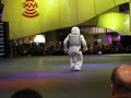 Honda robot asimo at ces 2007 running stairs