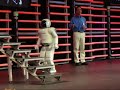 Honda robot asimo at ces 2007 running stairs