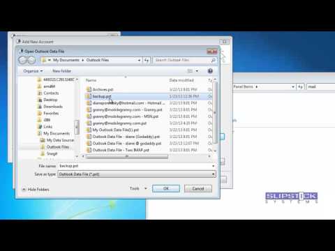 how to remove outlook data file