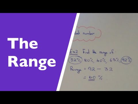 how to calculate range