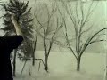 Vine Charcoal Landscape (in the making)