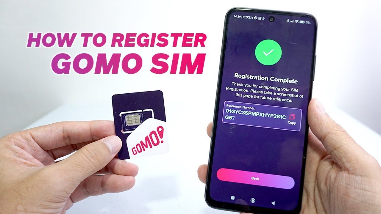 How to register GOMO SIM