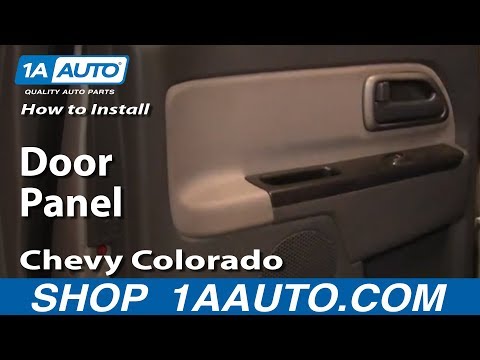 How To Install Replace Remove Rear Door Panel Chevy Colorado 1AAuto.com
