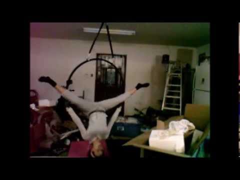 how to practice aerial hoop at home