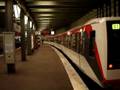 Hamburg, departing U-Bahn train