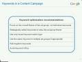 Google Content Network - Optimisation Training