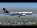 Delta airlines Boeing 767-300 landing Cape Town South Africa