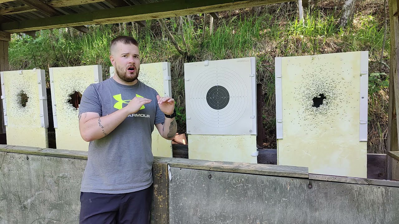 Pistoolin tähtäimien kohdistaminen