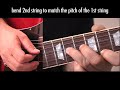 Unison Bends guitar lesson