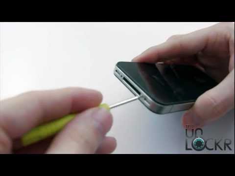 how to open up an iphone 4