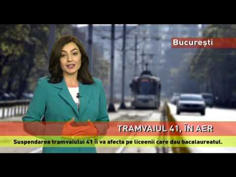 Linia tramvaiului 41, suspendată de mâine, chiar înaintea începerii bacalaureatului