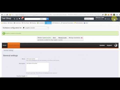 how to enable voucher prestashop