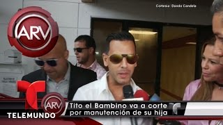 Tito el Bambino en corte por manutención de su hija